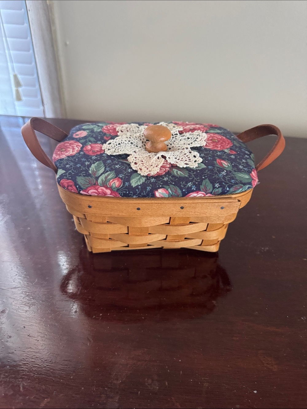 1991 Longaberger Mother’s Day Lid Purse Basket